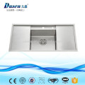 Hand built kitchen rinses sink single bowl with single plate without faucet feature